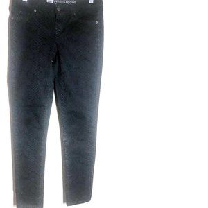 Mossimo Black Jean Denim Leggings Size 6